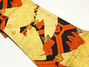 松に桐蜀江文模様織出し袋帯